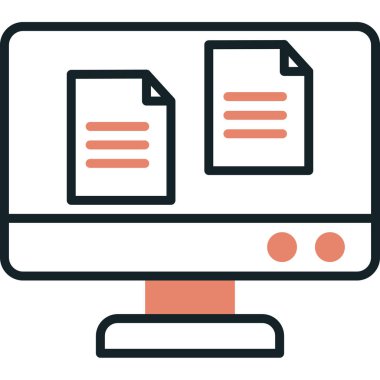 dosya belgesi vektör illüstrasyonu