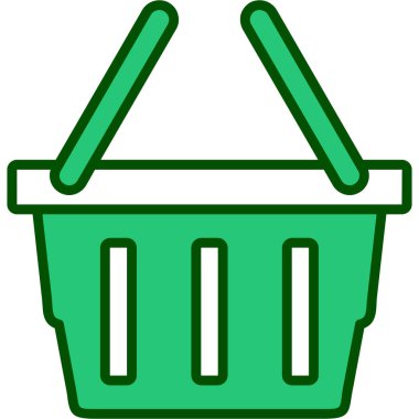 Alışveriş arabası ikon vektör illüstrasyonu