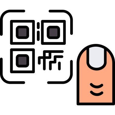 parmak izi taraması simgesi taranıyor