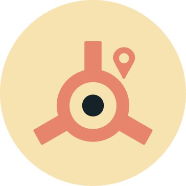 gps konum vektörü simgesi