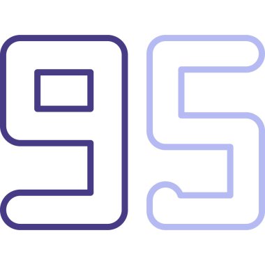 9 numaralı işaret simgesi, özet vektör çizimi