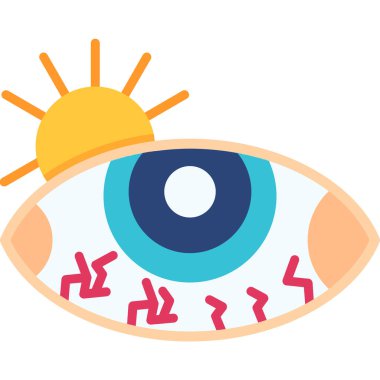 Göz simgesi vektör illüstrasyonu