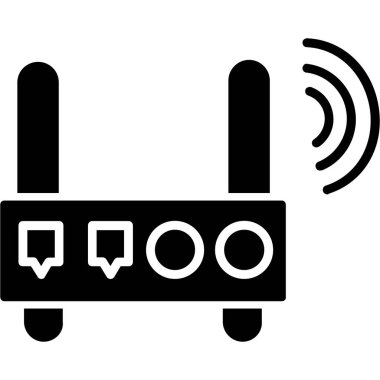Yönlendirici. Web simgesi basit illüstrasyon