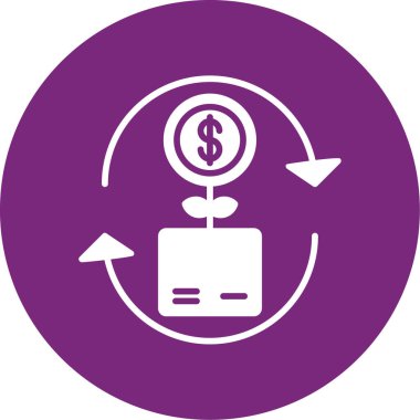 Dolar parası vektör simgesi modern basit vektör illüstrasyonu