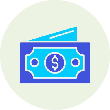 Para için. Web simgesi basit illüstrasyon