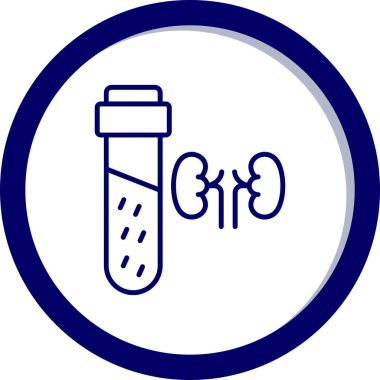 test tübü ikon vektör çizimi