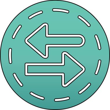 Ok. Web simgesi basit illüstrasyon