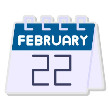 Takvim simgesi tasarımı, vektör illüstrasyonu