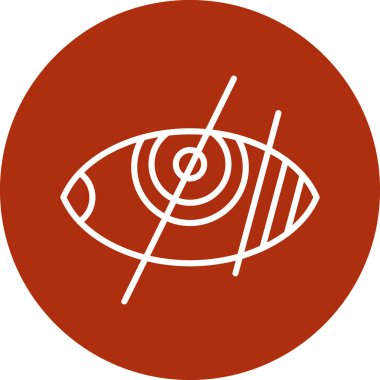 Bir göz simgesinin vektör illüstrasyonu