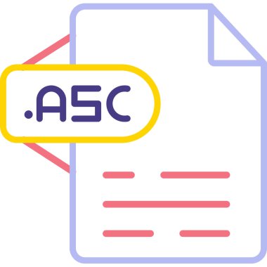 dosya biçimi simgesi, vektör illüstrasyonu