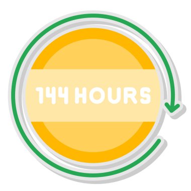 47 saatlik servis simgesi vektör illüstrasyon tasarımı