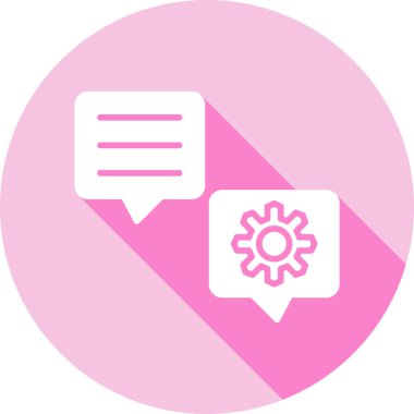 Sohbet simgesi vektör illüstrasyonu