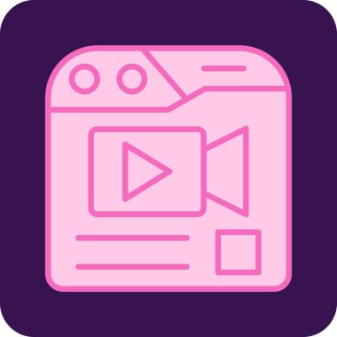 video web simgesi, vektör tasarımı