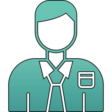 Sakallı bir adamın vektör çizimi