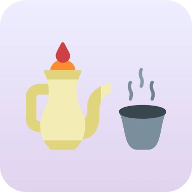 Kahve ve çaydanlık ikonu.