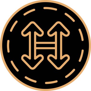 çikolatalı çörek simgesi renk ana hatları vektörü