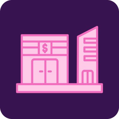 Emlak simgesi vektör illüstrasyonu