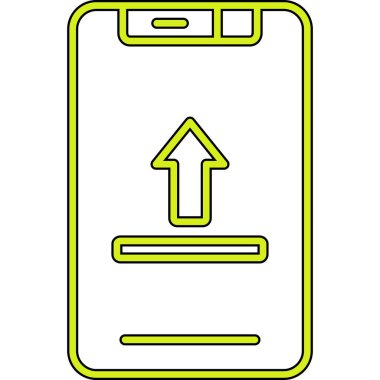 cep telefonu ikonu vektör illüstrasyonu