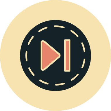 Müzik. Web simgesi basit illüstrasyon