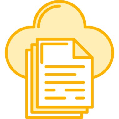 Bulut. Web simgesi basit illüstrasyon