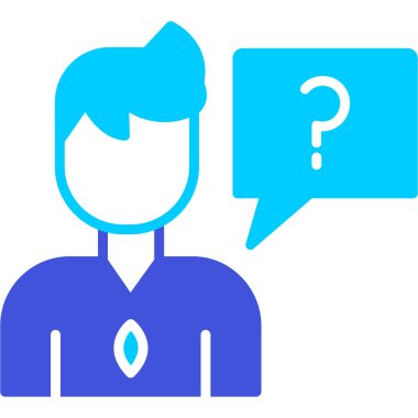 Adamım. Web simgesi basit illüstrasyon