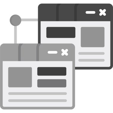 gazete simgesi, vektör illüstrasyonu