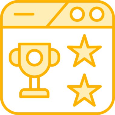 Madalya Web simgesi basit illüstrasyon