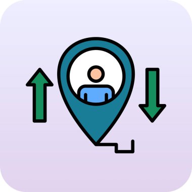 konum. Web simgesi basit illüstrasyon