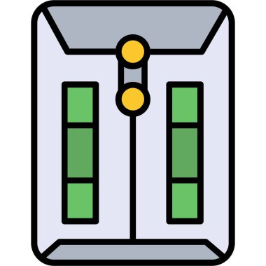 Kapı. Web simgesi basit illüstrasyon