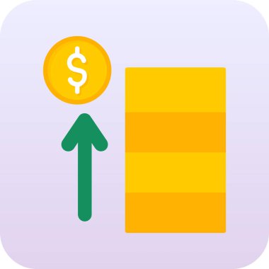 Dolar işaretli beyaz arkaplan vektör illüstrasyonu