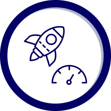 İş roketi. Web simgesi