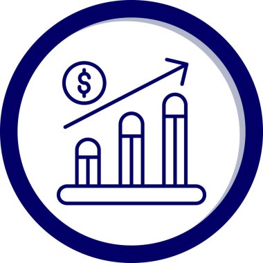 Büyüme. Web simgesi basit illüstrasyon