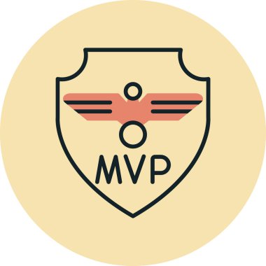 Madalya kalkanının vektör illüstrasyonu