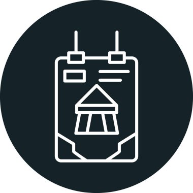 Modern simgenin vektör illüstrasyonu