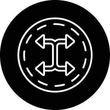 Ok. Web simgesi basit illüstrasyon