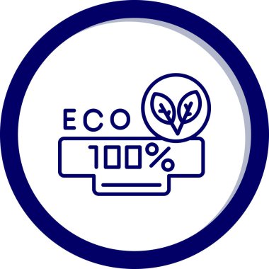 Moda biçimi izole edilmiş arkaplanda eko yaprağı simgesi