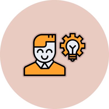 iş adamı simgesi vektör illüstrasyonu