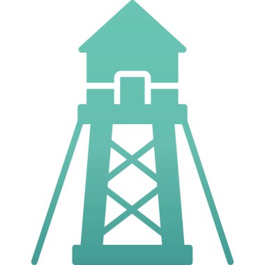 kule ikon vektör illüstrasyonu