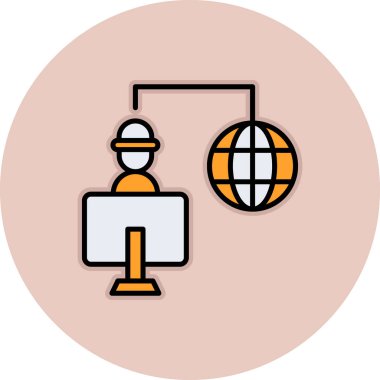 seo modern simgesinin vektör illüstrasyonu