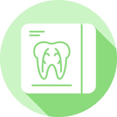 Diş sağlığı kliniği simgesi, modern vektör illüstrasyonu