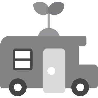 Araba römork kutsal kişilerin resmi, vektör çizim