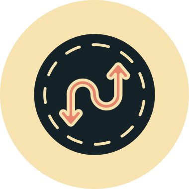 Yenile. Web simgesi basit illüstrasyon