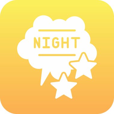 Gece lambası, vektör illüstrasyonu