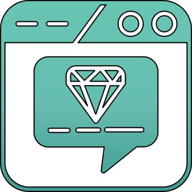 Elmas simgesi, özet biçimi