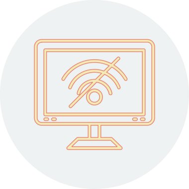 WiFi simgesi. Düz tasarım stili