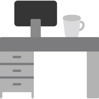 Düz kahve makinesi simgesi