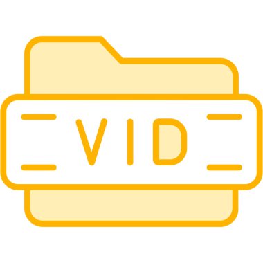 video simgesi vektör illüstrasyonu