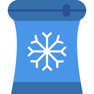 kış çantası vektör simgesi