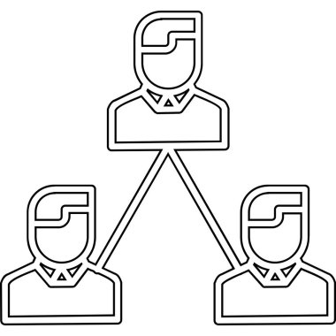 ağ paylaşım simgesi çizimi