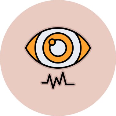 Göz. Web simgesi basit illüstrasyon